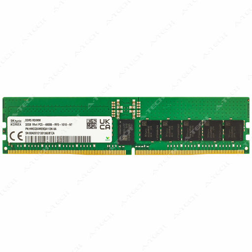 HMCG84MEBQA - Hynix RAM 32GB 1Rx4 PC5-38400 RDIMM DDR5 4800MHz ECC Registered Server Memory Module