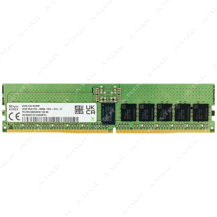 HMCG88MEBRA115N - Hynix RAM 32GB 2Rx8 PC5-38400 RDIMM DDR5 4800MHz ECC Registered Server Memory Module