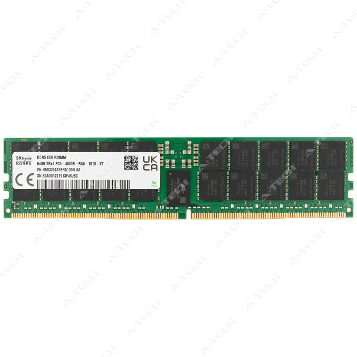 HMCG94MEBRA103N - Hynix RAM 64GB 2Rx4 PC5-38400 RDIMM DDR5 4800MHz ECC Registered Server Memory Module