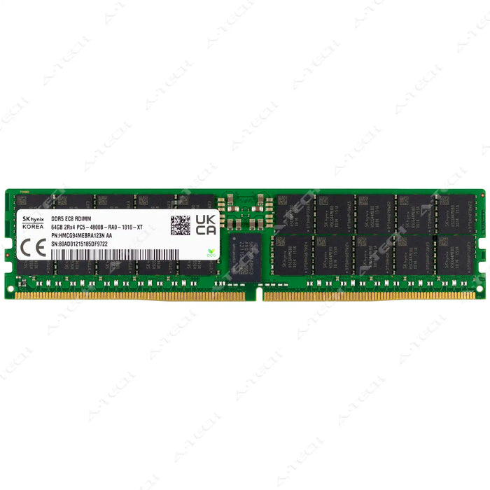 HMCG94MEBRA123N - Hynix RAM 64GB 2Rx4 PC5-38400 RDIMM DDR5 4800MHz ECC Registered Server Memory Module
