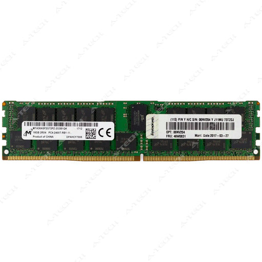 46W0829 - IBM-Lenovo RAM 16GB 2Rx4 PC4-19200 RDIMM DDR4 2400MHz ECC Registered Server Memory Module