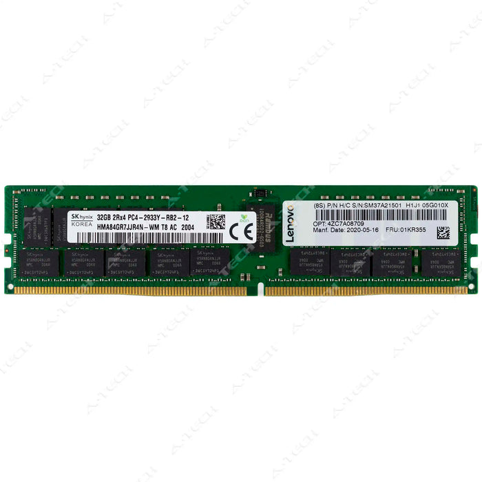 01KR355 - IBM-Lenovo RAM 32GB 2Rx4 PC4-23400 RDIMM DDR4 2933MHz ECC Registered Server Memory Module