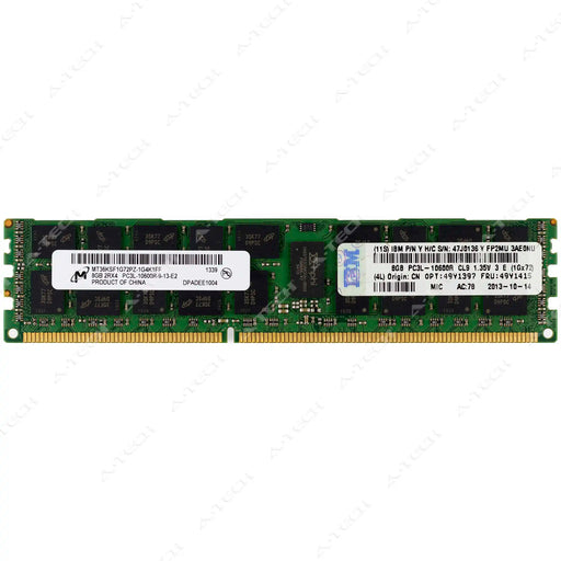 49Y1415 - IBM-Lenovo RAM 8GB 2Rx4 PC3-10600 RDIMM DDR3 1333MHz ECC Registered Server Memory Module