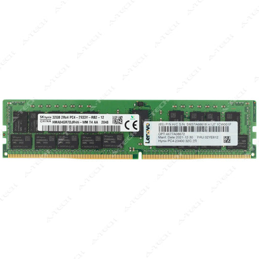 4X77A08672 - IBM-Lenovo RAM 32GB 2Rx4 PC4-23400 RDIMM DDR4 2933MHz ECC Registered Server Memory Module