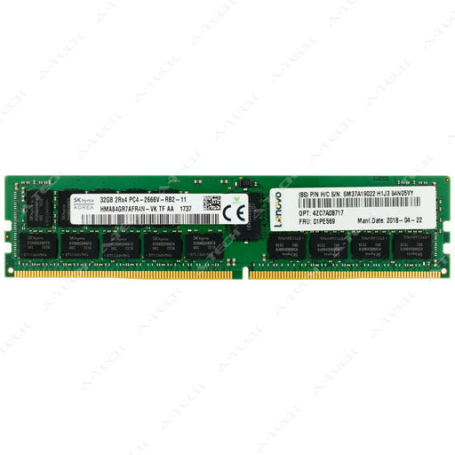 4X77A13364 - IBM-Lenovo RAM 32GB 2Rx4 PC4-21300 RDIMM DDR4 2666MHz ECC Registered Server Memory Module