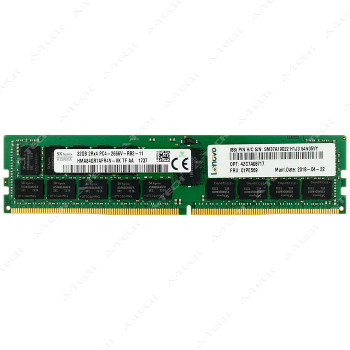4X77A13364 - IBM-Lenovo RAM 32GB 2Rx4 PC4-21300 RDIMM DDR4 2666MHz ECC Registered Server Memory Module