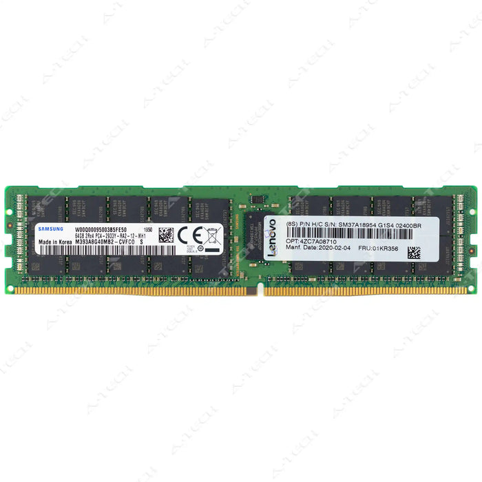4ZC7A69984 - IBM-Lenovo RAM 64GB 2Rx4 PC4-23400 RDIMM DDR4 2933MHz ECC Registered Server Memory Module
