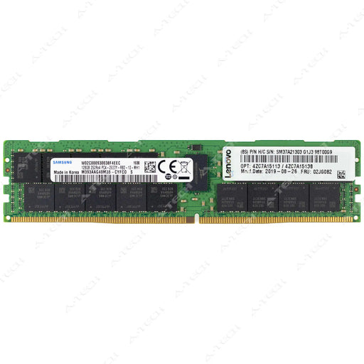 02JG082 - IBM-Lenovo RAM 128GB 2S2rx4 PC4-23400 RDIMM DDR4 2933MHz ECC Registered Server Memory Module