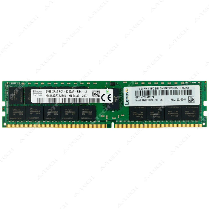 4ZC7A15124 - IBM-Lenovo RAM 64GB 2Rx4 PC4-25600 RDIMM DDR4 3200MHz ECC Registered Server Memory Module