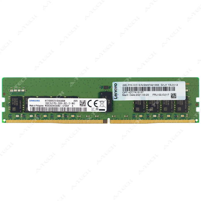 4ZC7A15137 - IBM-Lenovo RAM 16GB 2Rx8 PC4-21300 RDIMM DDR4 2666MHz ECC Registered Server Memory Module