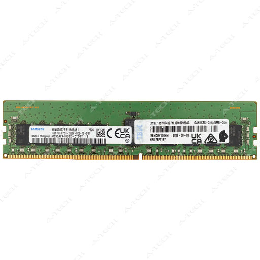 78P4197 - IBM-Lenovo RAM 16GB 1Rx4 PC4-21300 RDIMM DDR4 2666MHz ECC Registered Server Memory Module