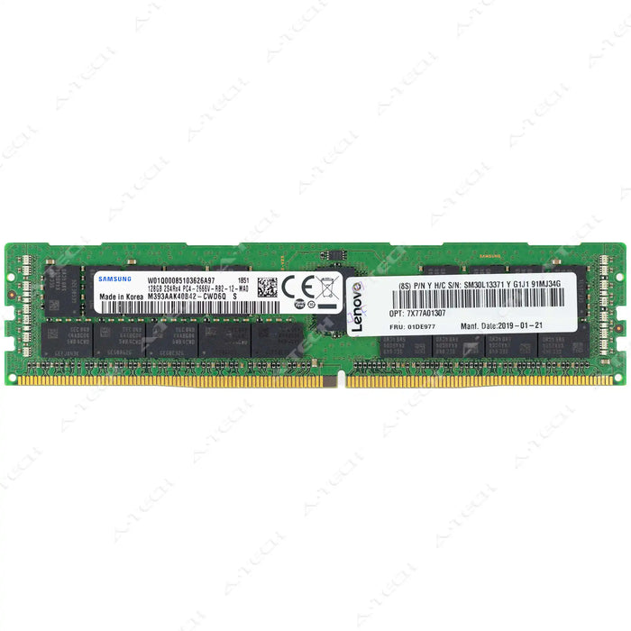 01DE977 - IBM-Lenovo RAM 128GB 2S4rx4 PC4-21300 RDIMM DDR4 2666MHz ECC Registered Server Memory Module