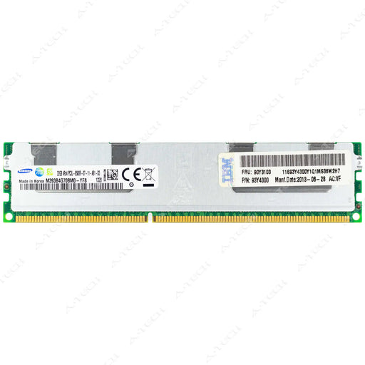 93Y4300 - IBM-Lenovo RAM 32GB 4Rx4 PC3-8500 RDIMM DDR3 1066MHz ECC Registered Server Memory Module