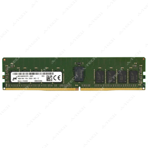 MTA18ASF2G72PZ-2G9E1 - Micron RAM 16GB 1Rx4 PC4-23400 RDIMM DDR4 2933MHz ECC Registered Server Memory Module