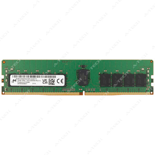 MTA18ASF4G72PZ-3G2E1 - Micron RAM 32GB 1Rx4 PC4-25600 RDIMM DDR4 3200MHz ECC Registered Server Memory Module