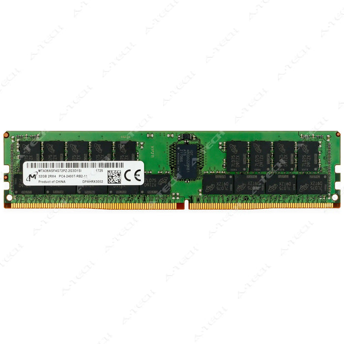 MTA36ASF4G72PZ-2G3D1 - Micron RAM 32GB 2Rx4 PC4-19200 RDIMM DDR4 2400MHz ECC Registered Server Memory Module