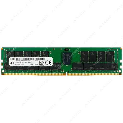 MTA36ASF4G72PZ-2G6D1 - Micron RAM 32GB 2Rx4 PC4-21300 RDIMM DDR4 2666MHz ECC Registered Server Memory Module
