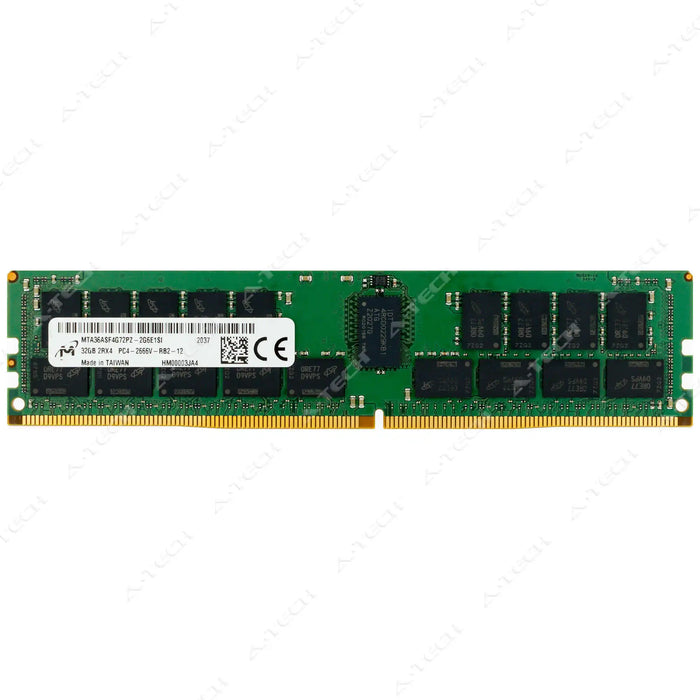 MTA36ASF4G72PZ-2G6E1 - Micron RAM 32GB 2Rx4 PC4-21300 RDIMM DDR4 2666MHz ECC Registered Server Memory Module