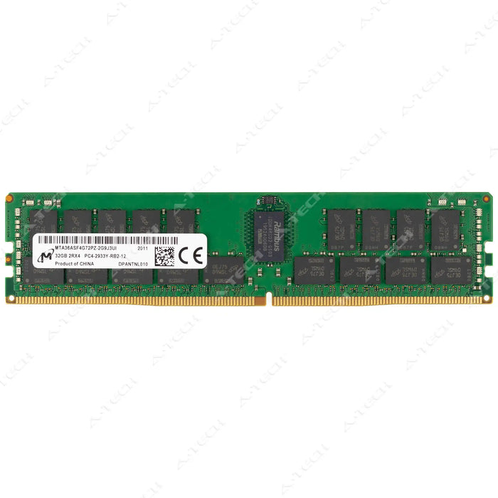 MTA36ASF4G72PZ-2G9J3 - Micron RAM 32GB 2Rx4 PC4-23400 RDIMM DDR4 2933MHz ECC Registered Server Memory Module