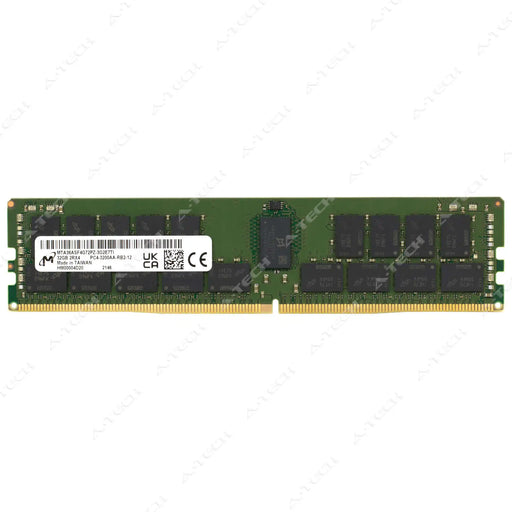 MTA36ASF4G72PZ-3G2E7 - Micron RAM 32GB 2Rx4 PC4-25600 RDIMM DDR4 3200MHz ECC Registered Server Memory Module