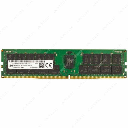 MTA36ASF8G72PZ-2G9E1 - Micron RAM 64GB 2Rx4 PC4-23400 RDIMM DDR4 2933MHz ECC Registered Server Memory Module