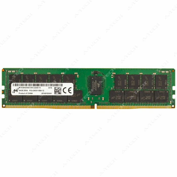 MTA36ASF8G72PZ-2G9E1 - Micron RAM 64GB 2Rx4 PC4-23400 RDIMM DDR4 2933MHz ECC Registered Server Memory Module