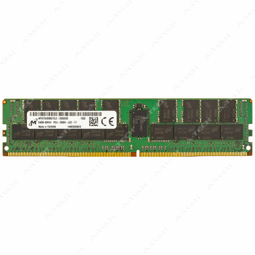 MTA72ASS8G72LZ-2G6D2 - Micron RAM 64GB 4Drx4 PC4-21300 LRDIMM DDR4 2666MHz ECC Load Reduced Server Memory Module
