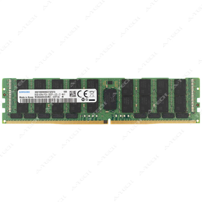 M386A8K40CM2-CVF - Samsung RAM 64GB 4Drx4 PC4-23400 LRDIMM DDR4 2933MHz ECC Load Reduced Server Memory Module