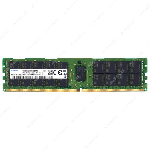 M393A8G40AB2-CWE - Samsung RAM 64GB 2Rx4 PC4-25600 RDIMM DDR4 3200MHz ECC Registered Server Memory Module
