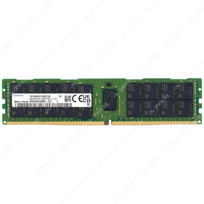 M393A8G40MB2-CVF - Samsung RAM 64GB 2Rx4 PC4-23400 RDIMM DDR4 2933MHz ECC Registered Server Memory Module