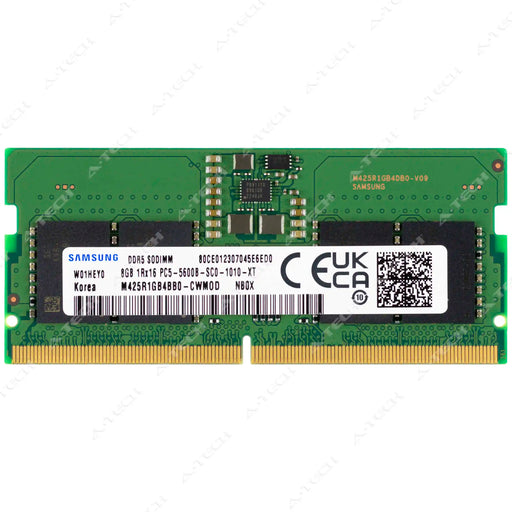 M425R1GB4BB0-CWM - Samsung RAM 8GB 1Rx16 PC5-44800 SODIMM DDR5 5600MHz Non-ECC Unbuffered Laptop Memory Module