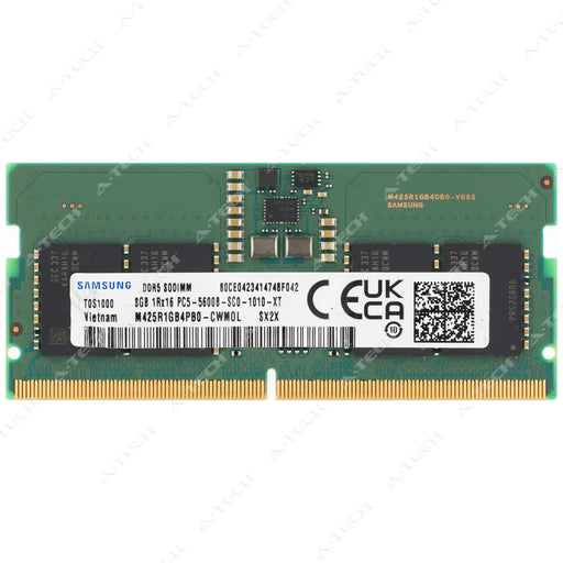M425R1GB4PB0-CWM - Samsung RAM 8GB 1Rx16 PC5-44800 SODIMM DDR5 5600MHz Non-ECC Unbuffered Laptop Memory Module