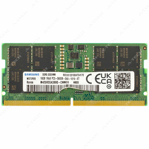 M425R2GA3BB0-CWM - Samsung RAM 16GB 1Rx8 PC5-44800 SODIMM DDR5 5600MHz Non-ECC Unbuffered Laptop Memory Module
