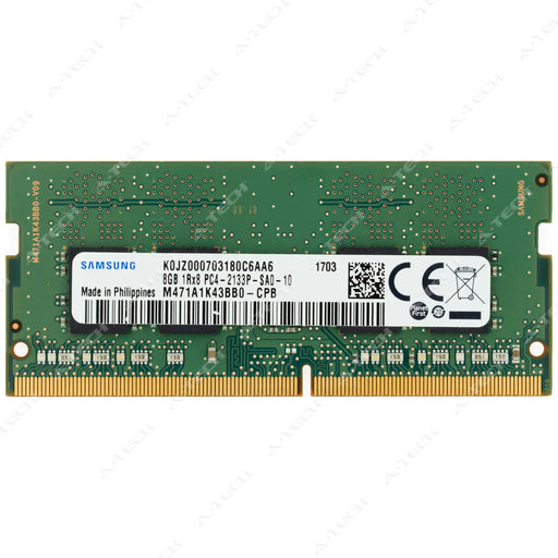 M471A1K43BB0-CPB - Samsung RAM 8GB 1Rx8 PC4-17000 SODIMM DDR4 2133MHz Non-ECC Unbuffered Laptop Memory Module