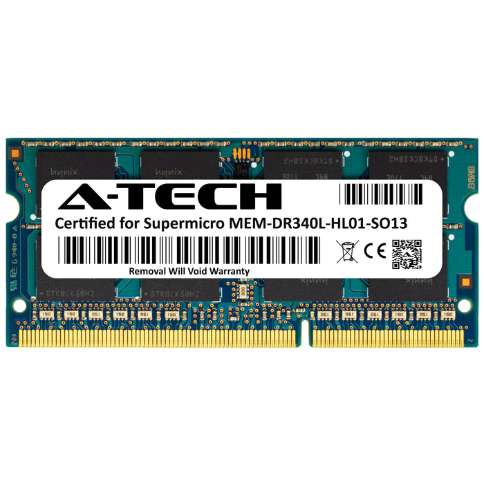 MEM-DR340L-HL01-SO13 Supermicro Certified 4GB DDR3 PC3-10600 SODIMM Hynix Memory RAM Module