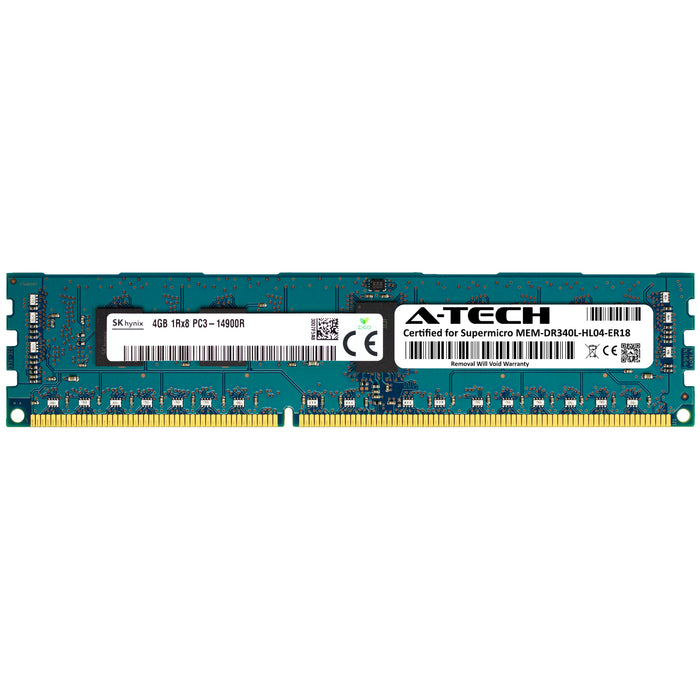 MEM-DR340L-HL04-ER18 Supermicro Certified 4GB DDR3 PC3-14900R RDIMM Hynix Memory RAM Module