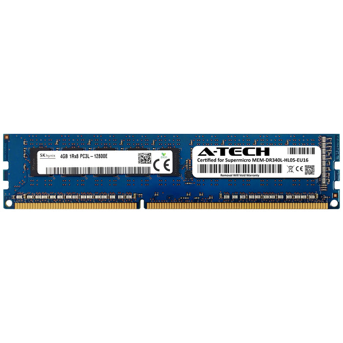 MEM-DR340L-HL05-EU16 Supermicro Certified 4GB DDR3/DDR3L PC3L-12800 UDIMM Hynix Memory RAM Module