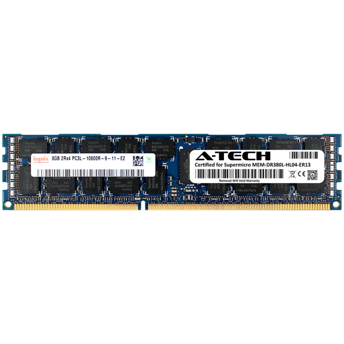 MEM-DR380L-HL04-ER13 Supermicro Certified 8GB DDR3/DDR3L PC3L-10600R RDIMM Hynix Memory RAM Module