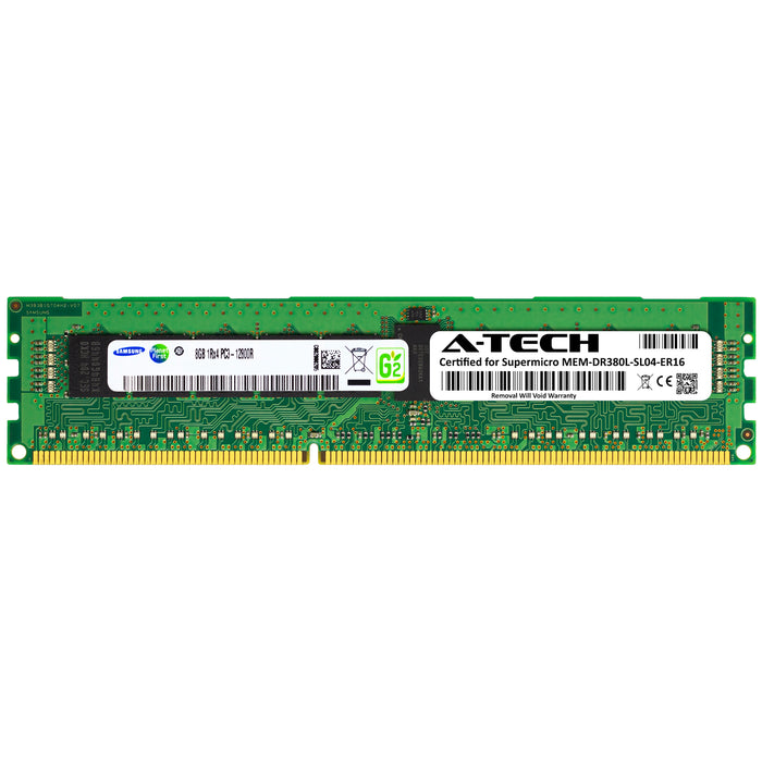 MEM-DR380L-SL04-ER16 Supermicro Certified 8GB DDR3 PC3-12800R RDIMM Samsung Memory RAM Module