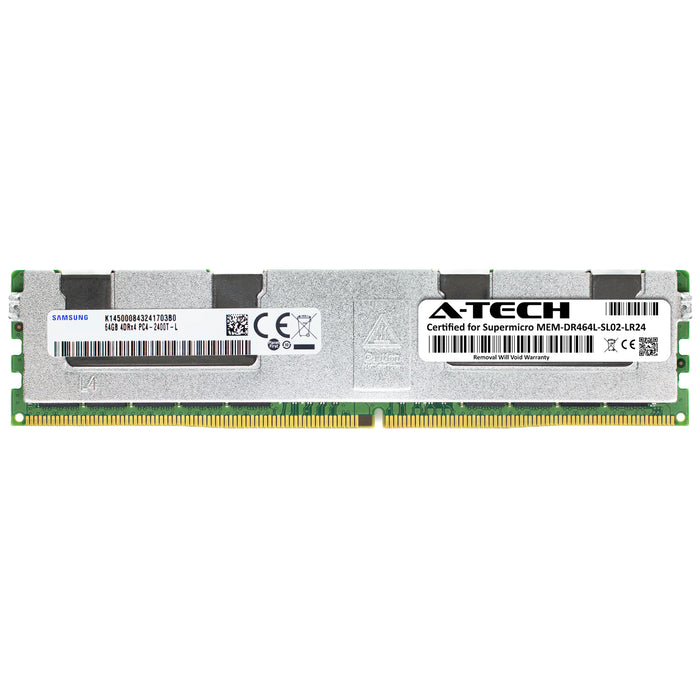MEM-DR464L-SL02-LR24 Supermicro Certified 64GB DDR4 PC4-19200L LRDIMM Samsung Memory RAM Module