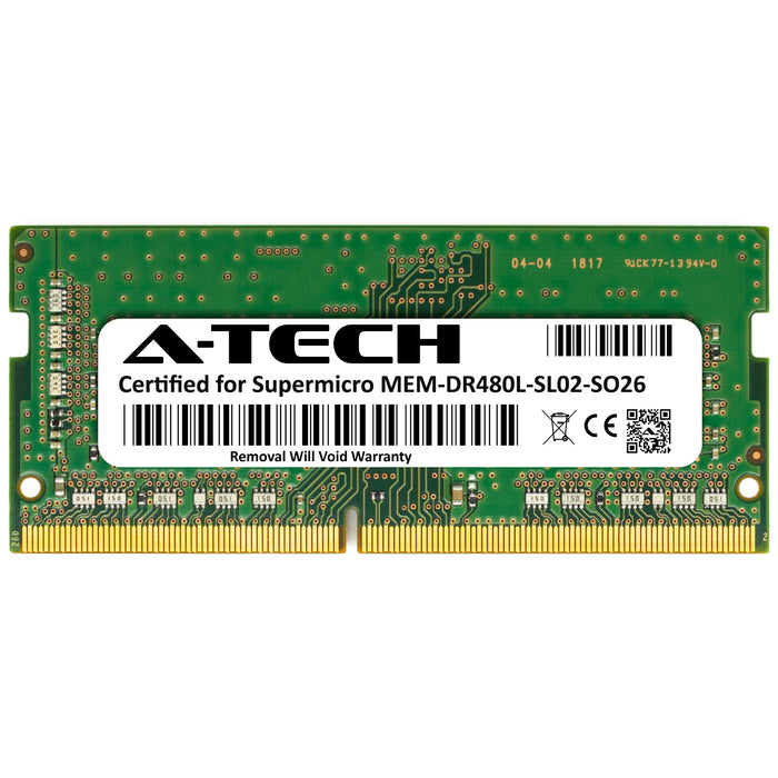 MEM-DR480L-SL02-SO26 Supermicro Certified 8GB DDR4 PC4-21300 SODIMM Samsung Memory RAM Module