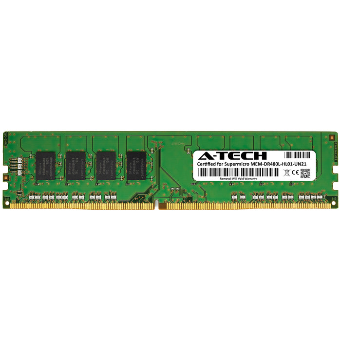 MEM-DR480L-HL01-UN21 Supermicro Certified 8GB DDR4 PC4-17000 DIMM Memory RAM Module (Hynix HMA41GU6AFR8N-TF)