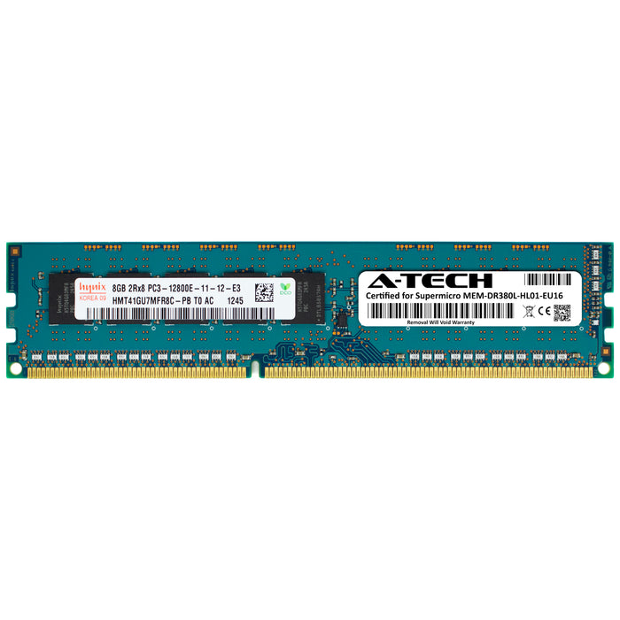 MEM-DR380L-HL01-EU16 Supermicro Certified 8GB DDR3 PC3-12800 UDIMM Memory RAM Module (Hynix HMT41GU7MFR8C-PB)
