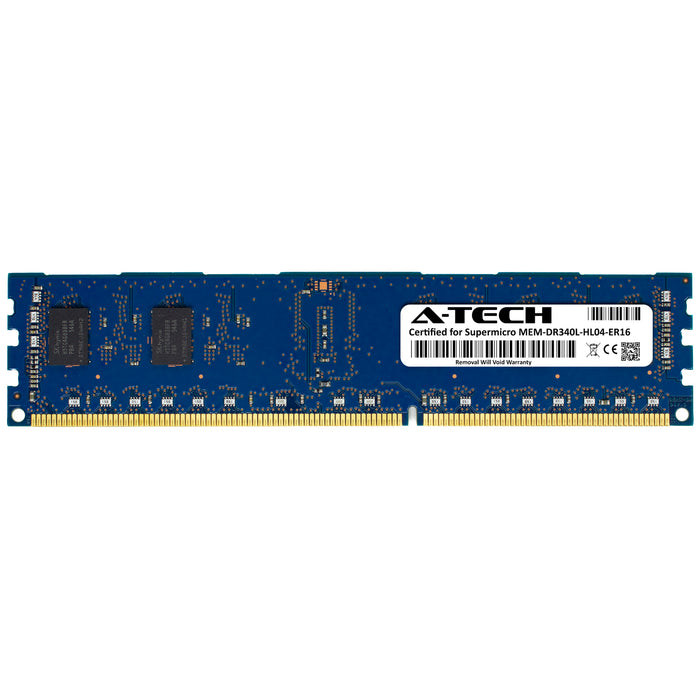 MEM-DR340L-HL04-ER16 Supermicro Certified 4GB DDR3/DDR3L PC3L-12800R RDIMM Memory RAM Module (Hynix HMT451R7BFR8A-PB)