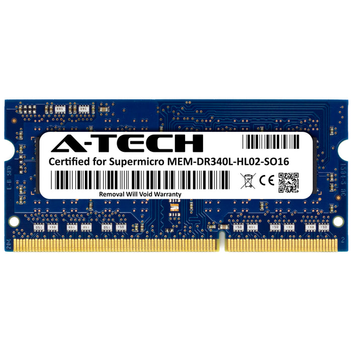 MEM-DR340L-HL02-SO16 Supermicro Certified 4GB DDR3/DDR3L PC3L-12800 SODIMM Memory RAM Module (Hynix HMT451S6BFR8A-PB)