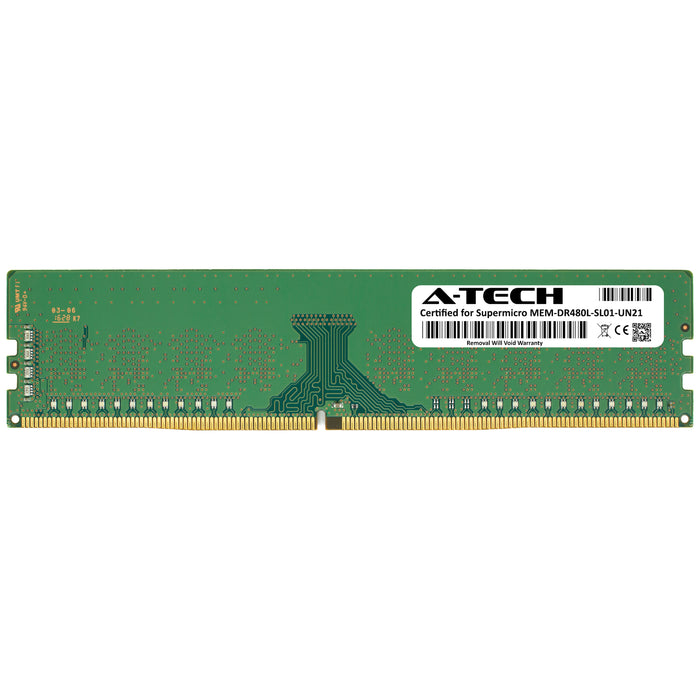 MEM-DR480L-SL01-UN21 Supermicro Certified 8GB DDR4 PC4-17000 DIMM Memory RAM Module (Samsung M378A1K43BB1-CPB)