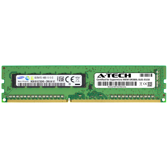 MEM-DR380L-SL01-EU18 Supermicro Certified 8GB DDR3 PC3-14900 UDIMM Memory RAM Module (Samsung M391B1G73QH0-CMA)