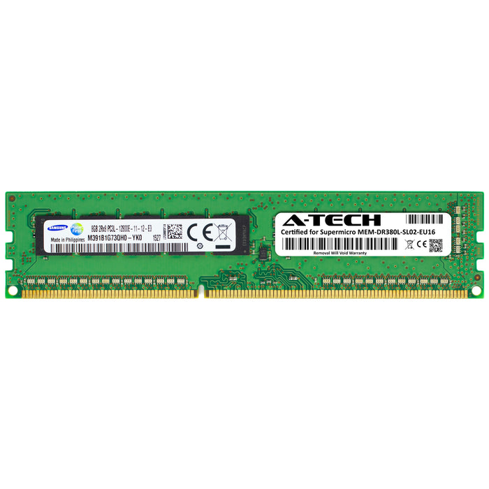 MEM-DR380L-SL02-EU16 Supermicro Certified 8GB DDR3/DDR3L PC3L-12800 UDIMM Memory RAM Module (Samsung M391B1G73QH0-YK0)