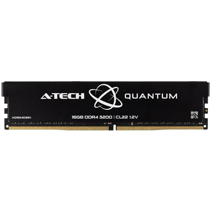 A-Tech Quantum RAM 16GB DDR4-3200 (PC4-25600) CL22 288-Pin Non-ECC DIMM Pro Desktop Memory (AQ16G4D32N)