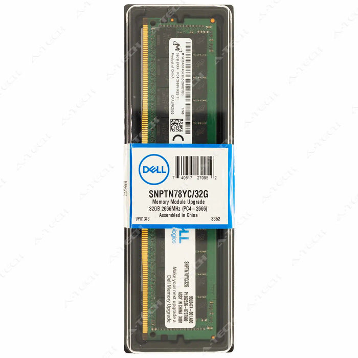 0TN78Y - Dell 32GB DDR4-2666 RDIMM Server RAM Memory